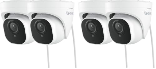 Image of REOLINK PoE Security Camera RLC-820A (Pack of 4) 4K, Outdoor Surveillance