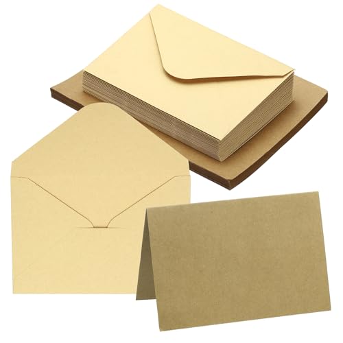 Cartes de voeux vierges avec enveloppes PATIKIL 4x6" lot de 20 pièces