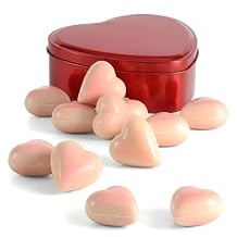 Andy Anand Ruby Chocolate Heart Truffles Gift Box - 18 Pieces, 5.8 oz, Nut-Free Gluten-Free Pralines in a Keepsake Metal Heart Tin for Valentines Day, Anniversary, Birthday Love Gift