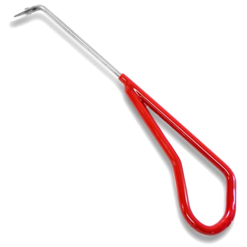 KAKURI Bonsai Root Hook, 8.6' Professional Bonsai Root Pick Tool, Japanese Stainless Steel, Red...