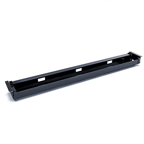 Actiforce® Premium Kabelwanne 120cm, abklappbar | Der Kabelkanal für effektives Kabelmanagement am Schreibtisch für Dein Büro | Kabelhalter (schwarz) Cover