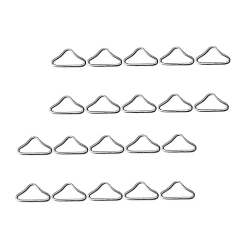 Anneaux triangulaires de trampoline Yardwe fixation sangle acier argenté pour lit sauteur
