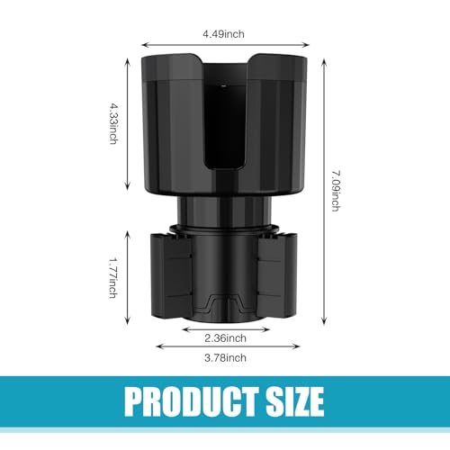 Portavasos Extensible para Auto, Base Ajustable y Giratoria miniatura 2