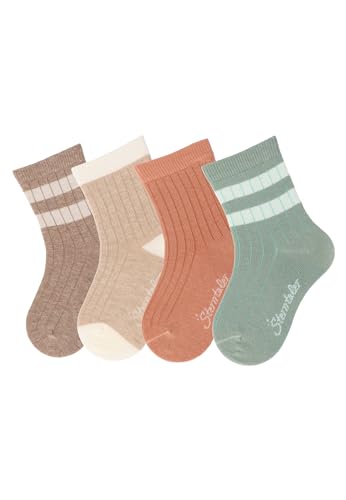 Socks Pack of 4 Rib Patterns Boys Socks (4-Pack)