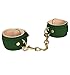 Spartacus Pu Ankle Cuffs W/Plush Lining - Green