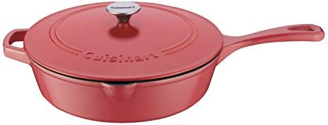 Cuisinart 12-Inch Cast Iron Chicken Fryer with Lid, 4.5 Quart Cap...