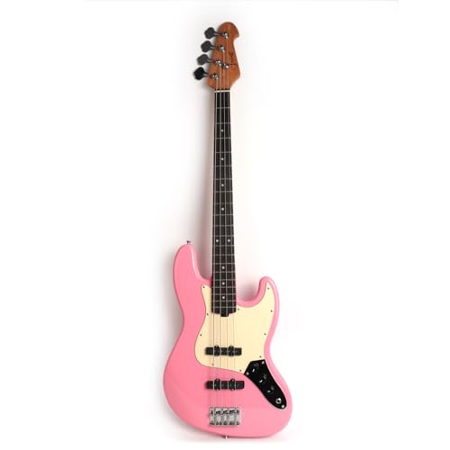 Fojill FJB-90 - Bajo eléctrico de tamaño completo, 4 cuerdas para mano derecha con bolsa de concierto...