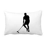 DIYthinker Physical EduKatzeion Hockey-Sport-laufender Wurf Lumbar Kissen Kissenbezug Startseite Dekor-Geschenk 16 Zoll x 24 Zolls Mehrfarbig