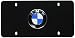 BMW License Marque Plate Logo Black