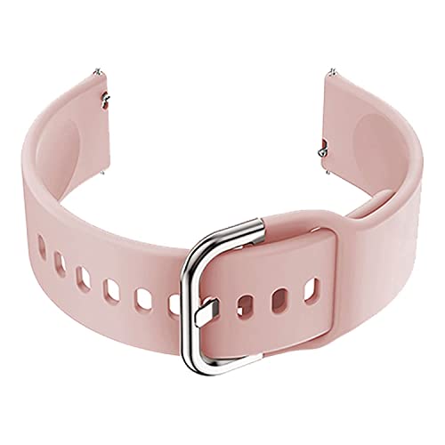 Image of PEFKO PSS56 19MM Replacement Soft Silicone Sporty Straps /Bands Compatible for Boat Storm Smart Watch & Watches with 19mm Lugs Size (19MM, PINK)