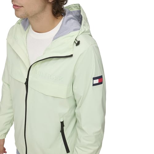 Image of Tommy Hilfiger Men's Simple Hooded Rain Jacket