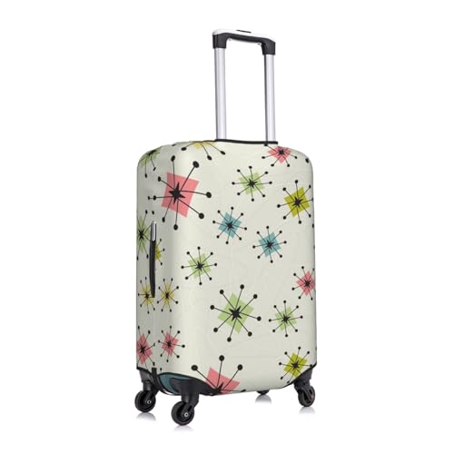 Atomic Stars Pattern Print Suitcase Cover Luggage Protector Washable Elastic Fashionable Travel Gear Cover3