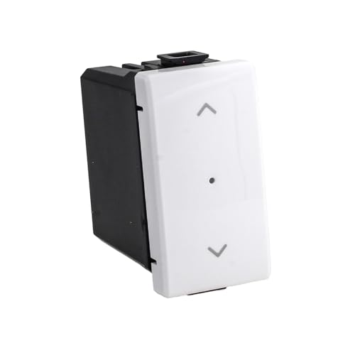 Pulsante Modulo Tapparelle Connesso Smart WiFi, Compatibile Con Bticino Matix, Colore Bianco, App Tuya, Per Tende e Persiane, 220V 2A