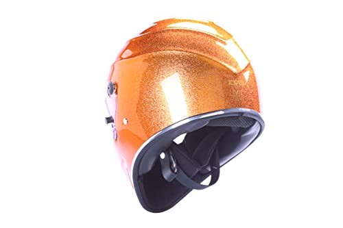 Crg Full-Face Motorcycle Street Bike Fiberglass Helmet Dot Certified Atv-4 - Parent (Large, Gold) #TOP4