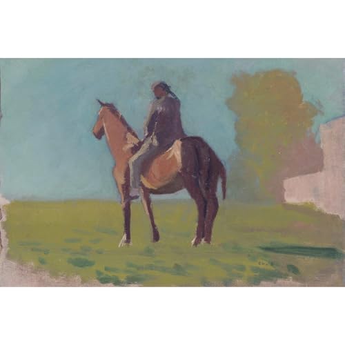 Toile Apache Man on Horseback 1875 habiller un mur vide avec une grande impression 61x45,7cm
