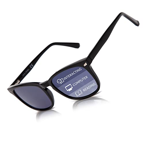 La mejor comparación de Gafas progresivas disponible en línea para comprar. 37 LianSan-Gafas de sol de lectura multifocales progresivas para mujeres y hombres con bisagra de resorte Marco acrílico UV400 Lectores de sol trifocales Negro para distancia de...