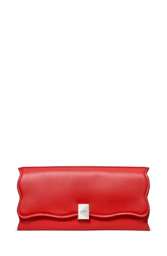 Image of kate spade new york Deco Wavy Smooth Leather Large Flap Wallet