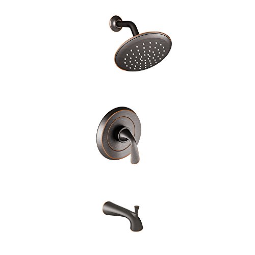 Kit de grifería para bañera y ducha American Standard T186502.278 Fluent, acabado bronce Legacy miniatura 1