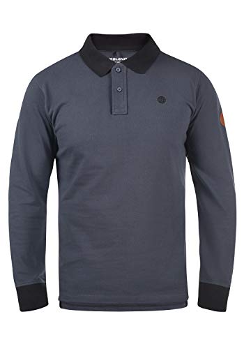 Blend BHRalle Herren Longsleeve Poloshirt Polohemd Langarmshirt Shirt mit...