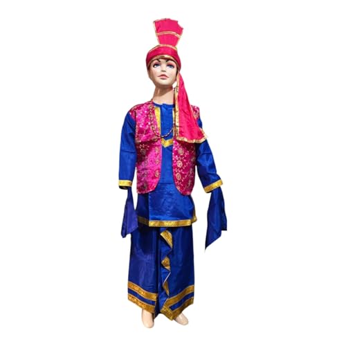 Punjabi bhangra dress for boys | set of 5 (kurta lungi Jacket tur...