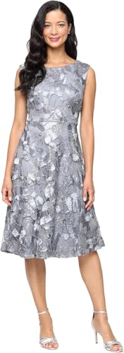 Image of S.L. Fashions Women's Short Knee Length Mother of The Bride, Cocktail, Wedding Guest, Soutache Party Dress