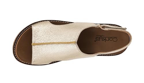 Image of Corkys Footwear Volta Wedge - Chic Elegance Meets All-Year Comfort with a 2-Inch Cork Heel and Marshmallow Insole for Stylish Everyday Wear and All-Day Comfort