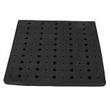 Walfront Fräser-Bit-Ablage, Hartschaum-Fräser-Bit-Halter, 32,5 X 27,5 X 3, Cm, mit 1 4 und 1 2 Zoll Schlitzen, Feuchtigkeitsbeständige Aufbewahrung für Werkstatt, Werkzeugkasten, Schublade,