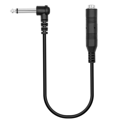 Cable de extensión mono 6,35 mm de ángulo recto macho a hembra para altavoces y guitarras 2
