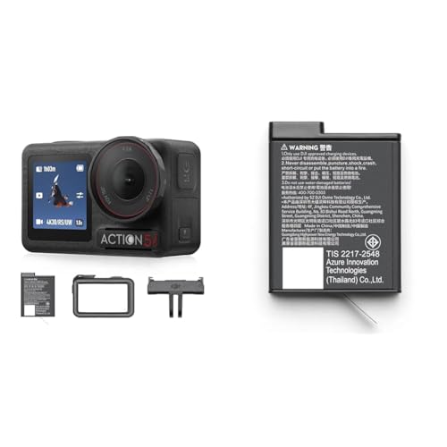 【セット買い】【Amazon限定】DJI アクションカメラ Osmo Action 5 Pro エッセンシャルコンボ 小型 1/1.3インチセンサー付き 防水 4K/120fps映像 被写体トラッキング 手ブレ補正 デュアルOLEDタッチ画面 スポーツ v