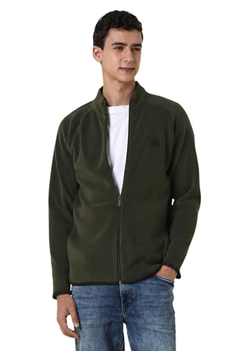 Image of Allen Solly Mens Cotton Blend Standard Length Jacket