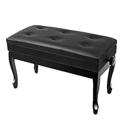Tabouret de piano, tabouret de coiffeuse à levage automatique banc de piano duo tabouret de piano réglable banc de clavier avec stockage de musique facile à assembler, hauteur : 48 ~ 58 cm Everything - Les Beatles, Paul McCartney, John Lennon, RIngo Starr, George Harrison