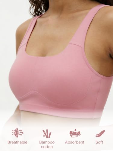 Image of Enamor Bamboo Cotton IB07, Women's Pop-on Bra - 3X Softer, 4X More Absorbent, Antimicrobial, Padded, Wirefree, Full Coverage