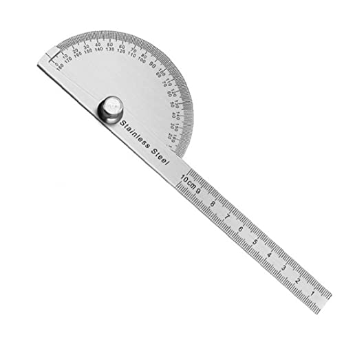Buscador de ángulos metálico 180 grados acero inoxidable miniatura 3