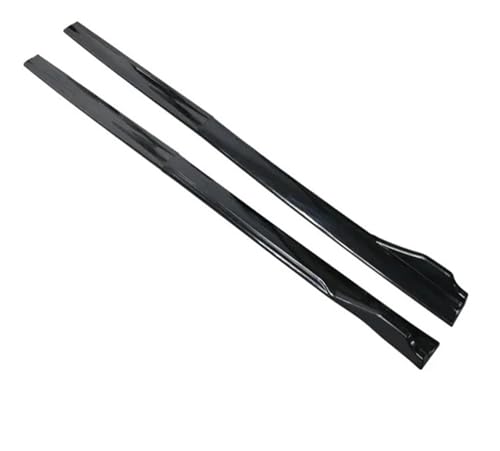 Spoiler Delantero Separador De Extensión De Falda Lateral Universal Placa Basculante Parachoques Accesorios De Repuesto De Labio 8 Uds 2.18m(Gloss Black)
