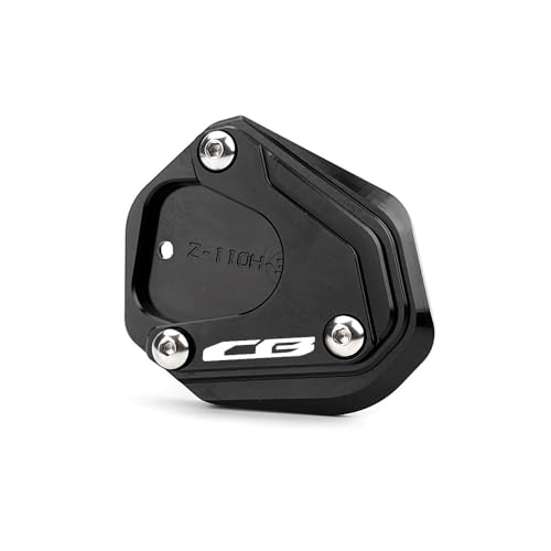 �z���_�ɑΉ� CB650R CB500F CB500X CB400X CB300R CB125R CNC �I�[�g�o�C�L�b�N�X�^���h�T�C�h�X�^���h�������p�b�h(1PCS-Black)