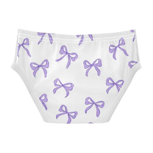 Wusikd Purple Bow Boys' Underwear Cotton Boys Briefs Soft Toddler Underwear 2T2