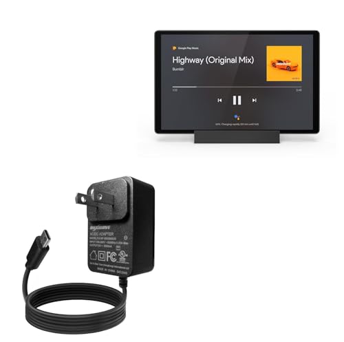 BoxWave Charger Compatible with Lenovo Tab M10 FHD Plus (2nd Gen) - Wall Charger Direct (15W), Rapid Charge Your Device with Built-in 6ft Cable