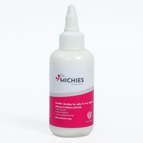 Wig Glue Lace Glue, Invisible Wig Bonding Glue, Strong Hold Hair Glue, Wig Glue for Front Lace Wig Easy to Apply Fast Drying Waterproof Latex Free Perspiration Resistant(3.4 OZ 100ML)