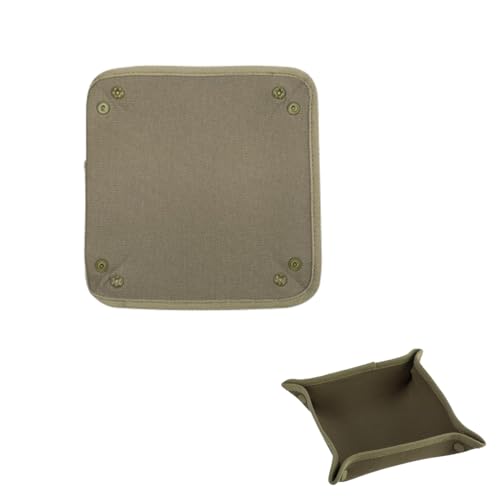 Teegxddy Vaciabolsillos - Vaciabolsillos Recibidor - Bandeja De Almacenamiento De Tela Oxford para Exteriores -Portátil-Plegable - Adecuado para El Hogar, La Oficina, El Camping, La Pesca - l,30×30cm