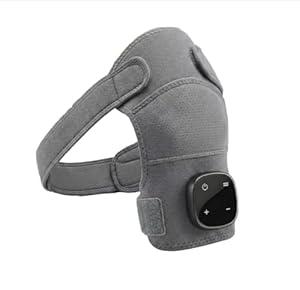 Hewelth Triple Method Schulter-Massagegerät mit Tiefenmuskel-Puls-Therapie, Ferninfrarot-Wärme und freihändigem Wrap-Design (1)