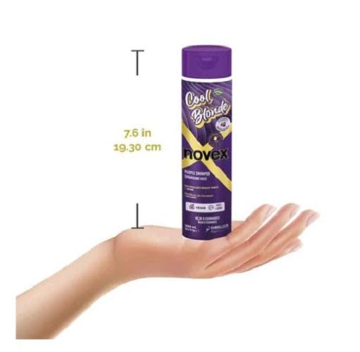 Miniatura 2 de Novex Champú tonificante morado rubio frío de 101 onzas  101fl oz - Champú morado neutraliza tonifica con extracto de acai y ceramidas para cabello