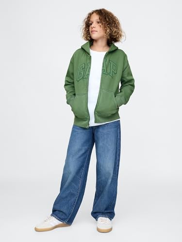 GAP Boys' Logo Full-Zip Hoodie3