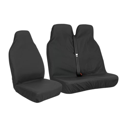 Lunero Van Seat Covers Black Universil Heavy Duty waterproof car Seat Cover Ford Transit Custom Seat Covers, & Citroen Berlingo Van Accessories