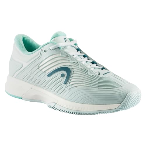 HEAD Revolt Pro 4.5 Clay Women, Zapatillas de Tenis Mujer, Aqua Verde Azulado, 39 EU