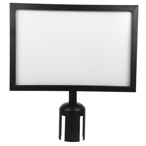 Support de panneau pour barrière de sécurité acier noir Alipis