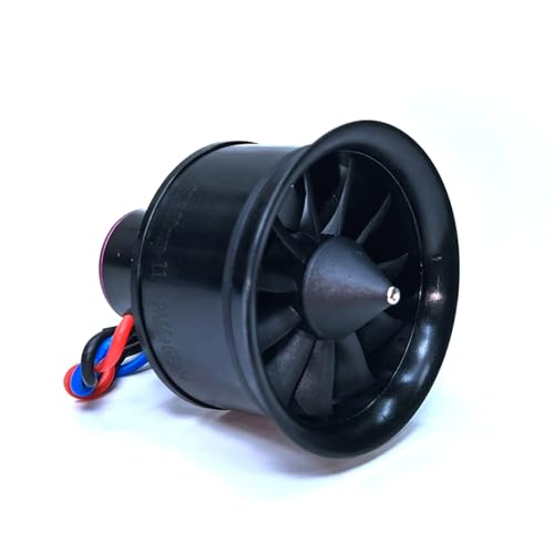 ApisQueen 50MM EDF 4S 4300KV 950G Thrust Belt 11 Blades Electric Ducted Fan for Aircraft Model...