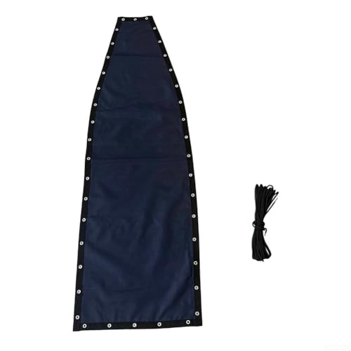 Axorafow Tela de repuesto azul marino para muebles, silla de cuerda para patio, jardín, asiento de reparación de 64 x 197 x 23 cm, tela con columpio (1 pieza sin bolsillos)