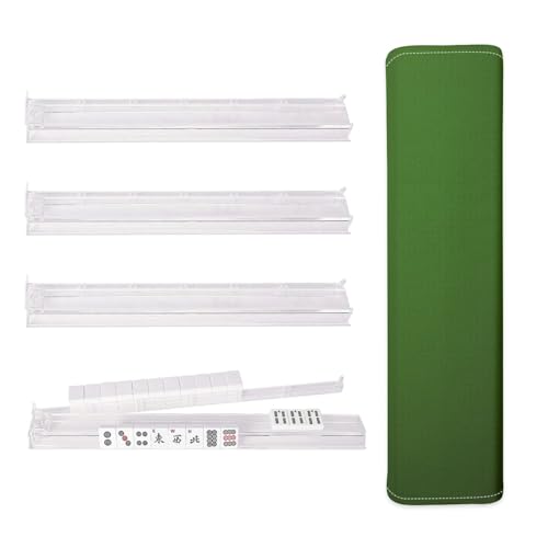 Rack para Mahjong con Empujadores Verde Oliva Set de 4 miniatura 1