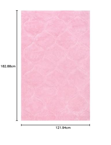 Image of Shanno Carpet Soft Fluffy Shag Area Rectangular Shape Rugs for Living Room, Shaggy Floor Carpet for Bedroom, Girls Carpets Kids Home Decor Rugs, Cute Luxury Non-Slip [Size 4X6 Feet]
