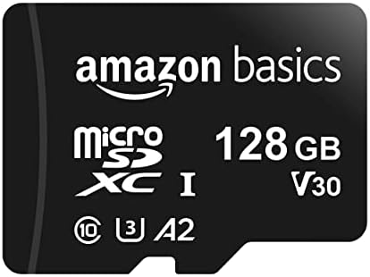 Amazon Basics microSDXC Memory Card with Full Size Adapter, A2, U...